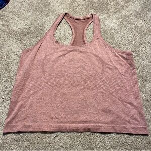 Lululemon Swiftly 2.0 Race Tank Cropped Tank Red/Pink 14